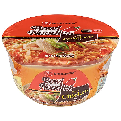 NONSHIM - BOWL NOODLES - SPICY CHICKEN