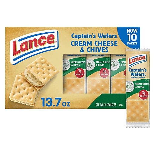 LANCE - CREAM CHEES AND CHIVES - BOX OF 10