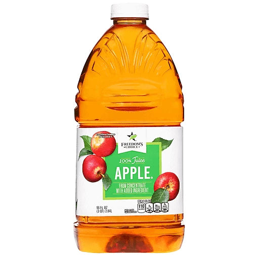 FREEDOM'S CHOICE - 100% APPLE JUICE - 96oz