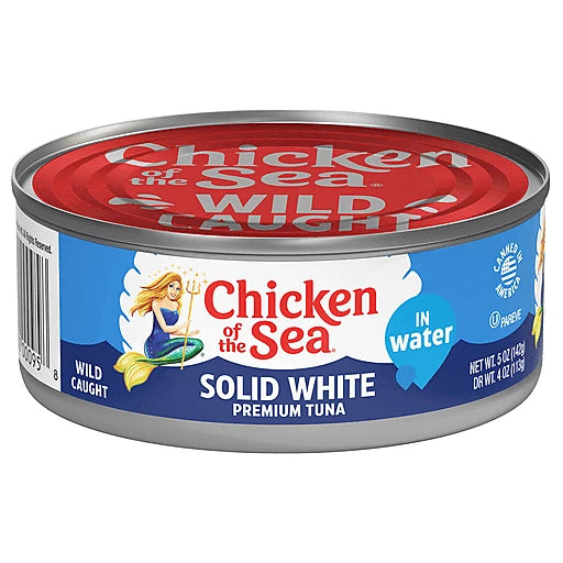 CHICKEN OF THE SEA - SOLID WHITE ALBACORE IN WATER - 5oz