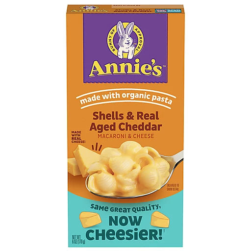 ANNIE'S - SHELLS & REAL AGED CHEDDAR - 6oz
