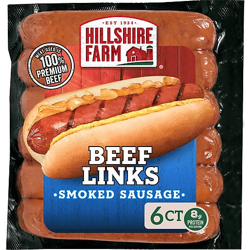 HILLSHIRE FARM - BEEF LINKS - SMOKED SAUSAGE