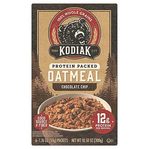 KODIAK OATMEAL - CHOCOLATE CHIP (6pk)