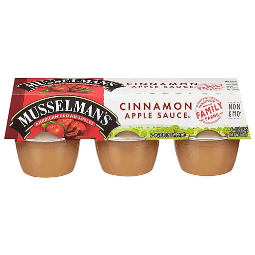 MUSSELMAN'S - APPLE SAUCE - CINNAMON - 6 CUPS