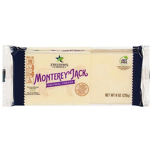 FREEDOM'S CHOICE - MONTEREY JACK CHEESE 8oz