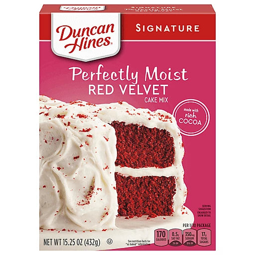 Duncan Hines Cake Mix Red Velvet