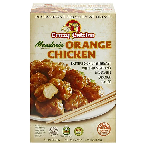 CRAZY CUIZINE - MANDARIN ORANGE CHICKEN - 22oz