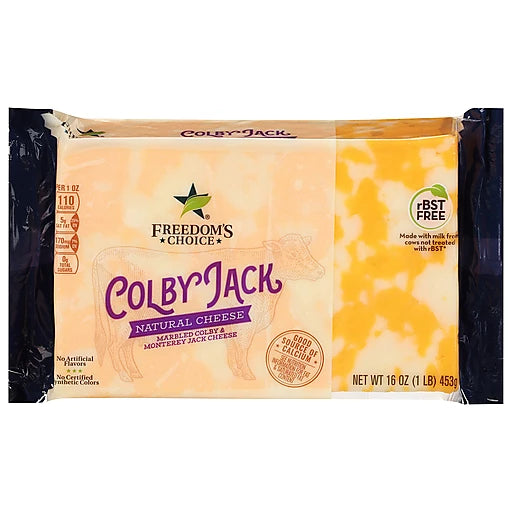 FREEDOM'S CHOICE - COLBY JACK CHEESE - 16oz