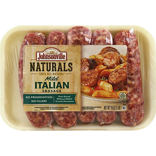 JOHNSONVILE - NATURALS - MILD ITALIAN SAUSAGE 16OZ