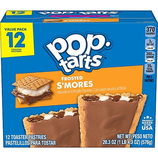 POP TARTS - FROSTED S'MORES - VALUE PACK 12pk