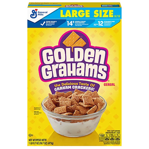GENERAL MILLS - GOLDEN GRAHAMS - LARGE SIZE - 16.7oz