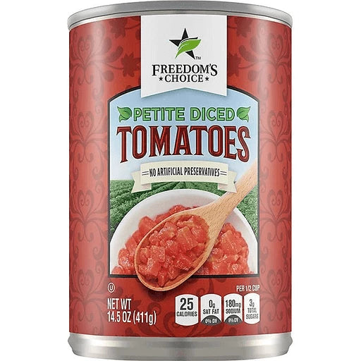 FREEDOM'S CHOICE - PETITE DICED TOMATOES - 14.5
