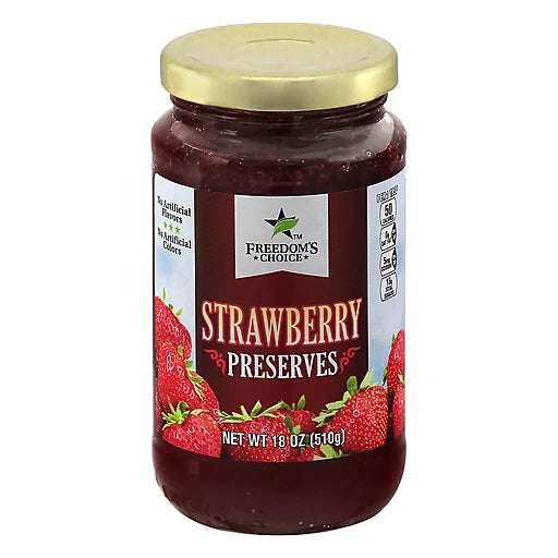 Freedom's Choice Strawberry Preserves 18 oz #560