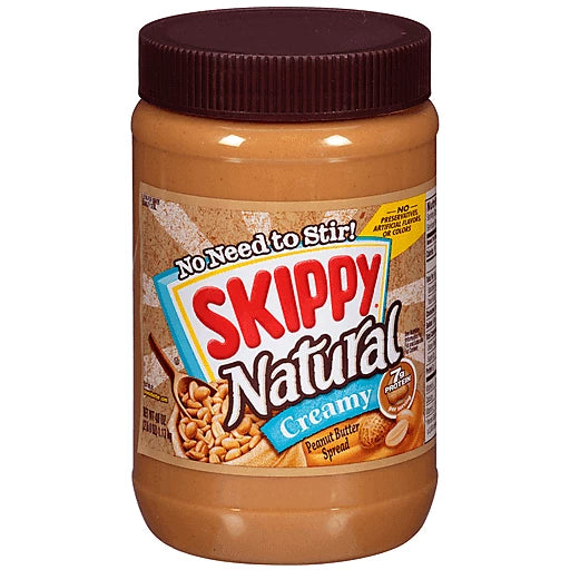 SKIPPY - NATURAL CREAMY PEANUT BUTTER - 40oz