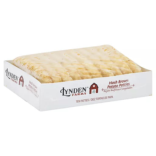 LYNDEN FARMS - HASH BROWN POTATO PATTIES 21.5 OZ - 10 PATTIES