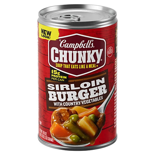 CAMPBELL'S CHUNKY - SIRLOIN BURGER WITH COUNTRY VEGETABLES 18.8oz