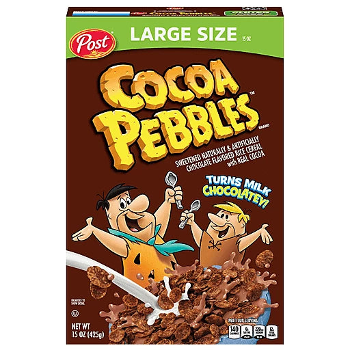 POST - COCOA PEBBLES - LARGE SIZE - 15OZ
