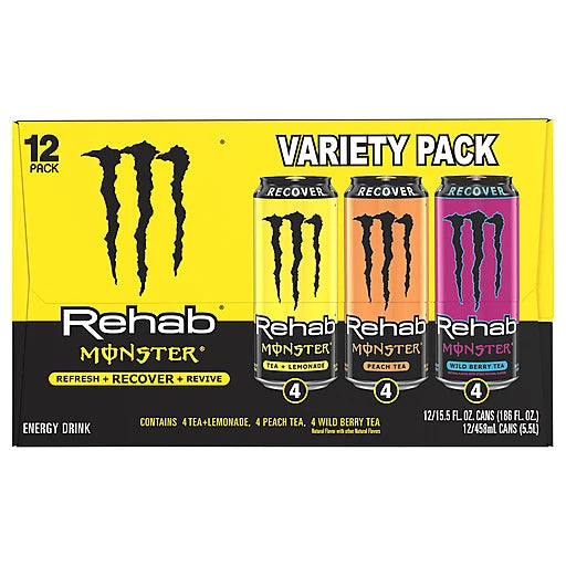 MONSTER - REHAB - VARIETY PACK - 12PK