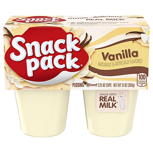 SNACK PACK - VANILLA - 4 CUPS