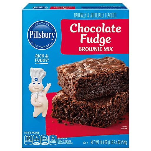 PILLSBURY - CHOCOLATE FUDGE BROWNIE MIX