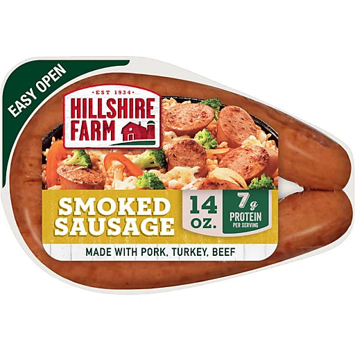 HILLSHIRE FARM - SMOKED SAUSAGE -14OZ