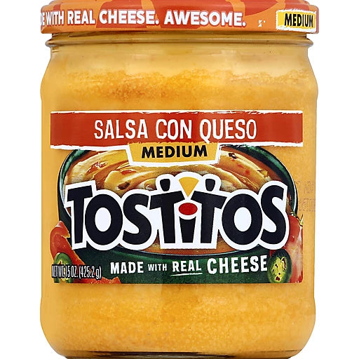 TOSTITOS - SALSA CON QUESO - MEDIUM - 15OZ
