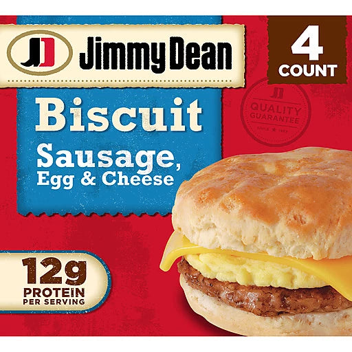JIMMY DEAN - BISCUIT - SAUSAGE, EGG & CHEESE 4ct