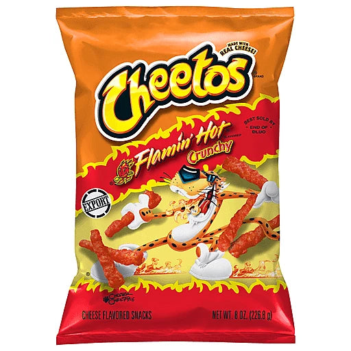 Cheetos Flamin' Hot Cheese Flavored Snacks 8 oz