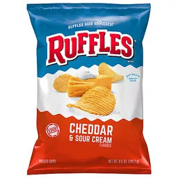 Ruffles Cheddar & Sour Cream 6.5oz #164