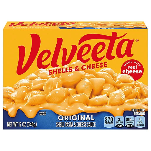 VELVEETA SHELLS AND CHEESE - ORIGINAL 12oz