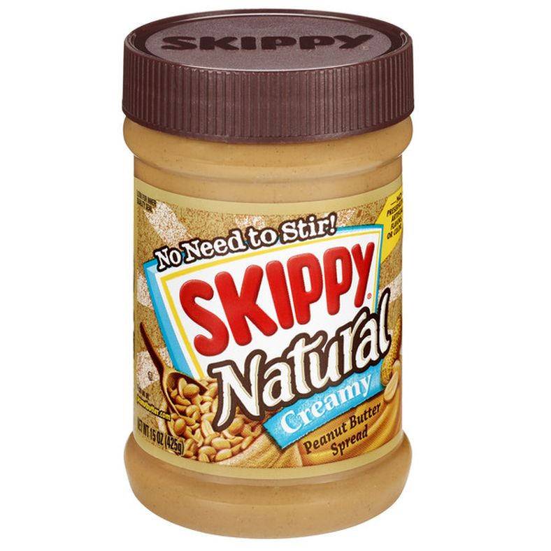 SKIPPY - PEANUT BUTTER -  NATURAL CREAMY - 16.3oz